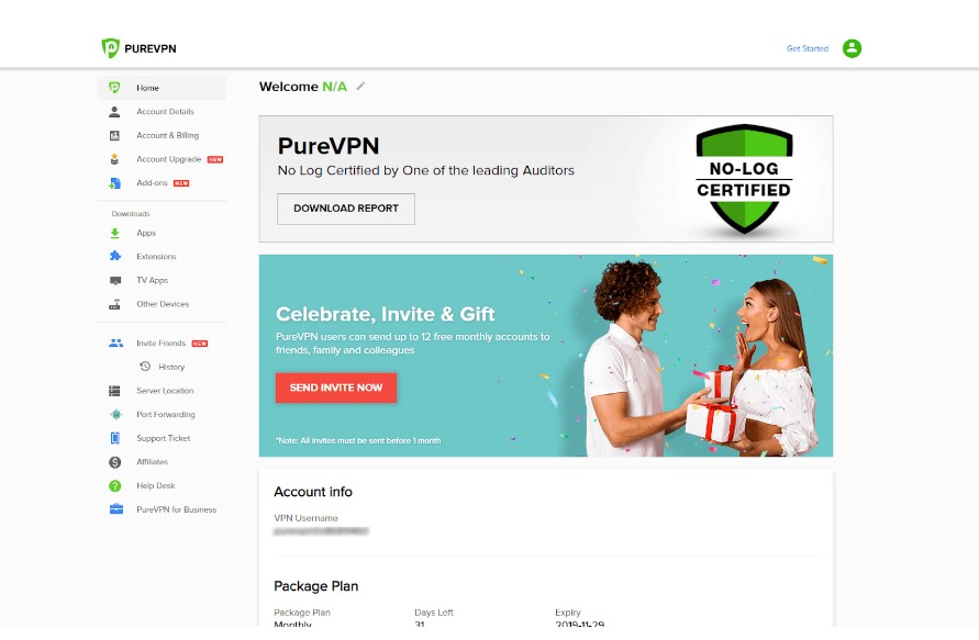 Tiến hành cài đặt phần mềm PureVPN