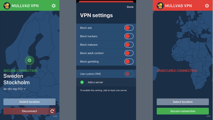 Những tính năng nổi bật của Mullvad VPN